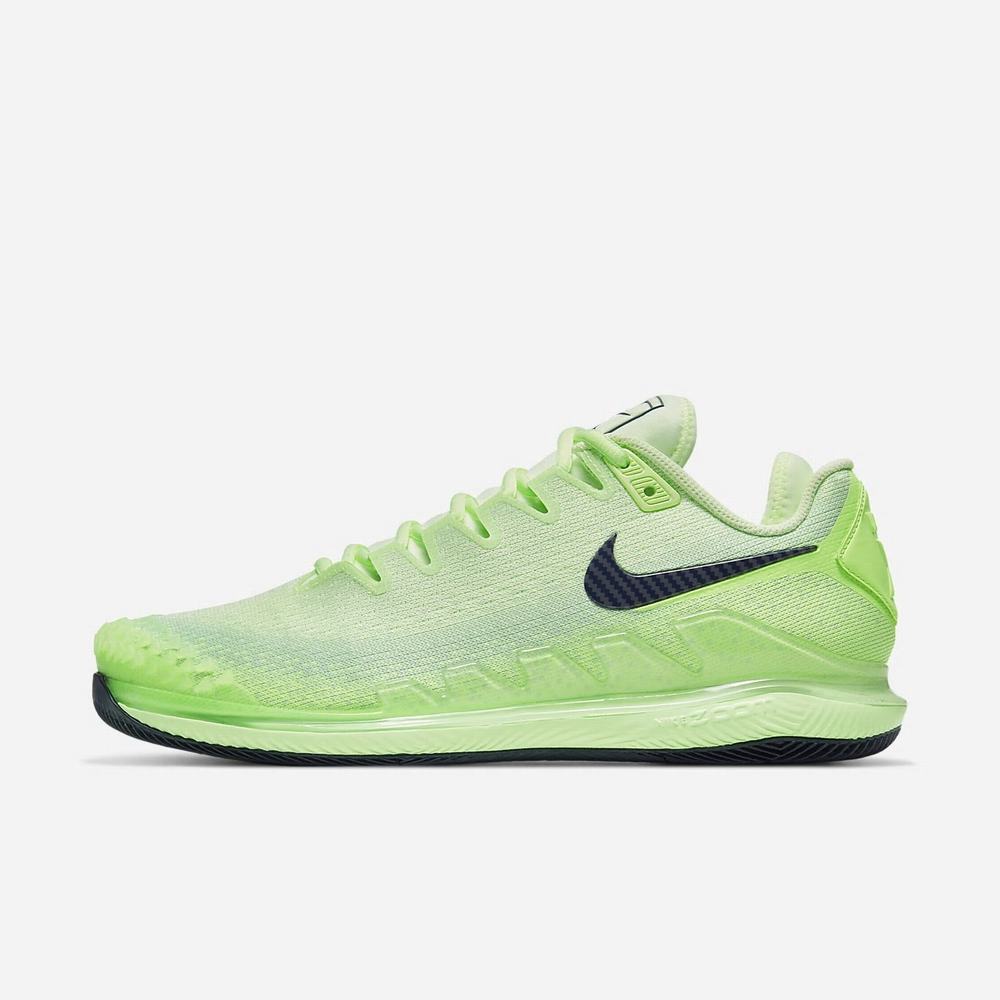 Chaussure De Tennis Nike NikeCourt Air Zoom Vapor X Knit Vert 6985-370 Ghost Green/Barely Volt/Aphid Green/Blackened Blue Homme | NEW-36923992